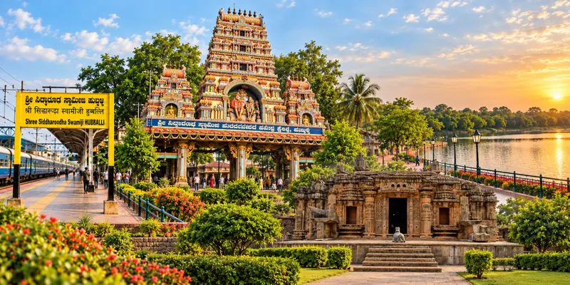 Hubballi – Siddharoodha Math and Unkal Lake, TecoBytes Hubballi head office